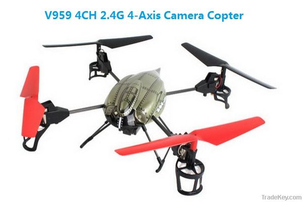 Wltoys V959 2.4G 4ch 3D new quad coper with camera