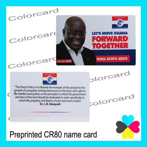 CR80 hot sale preprinted plastic card