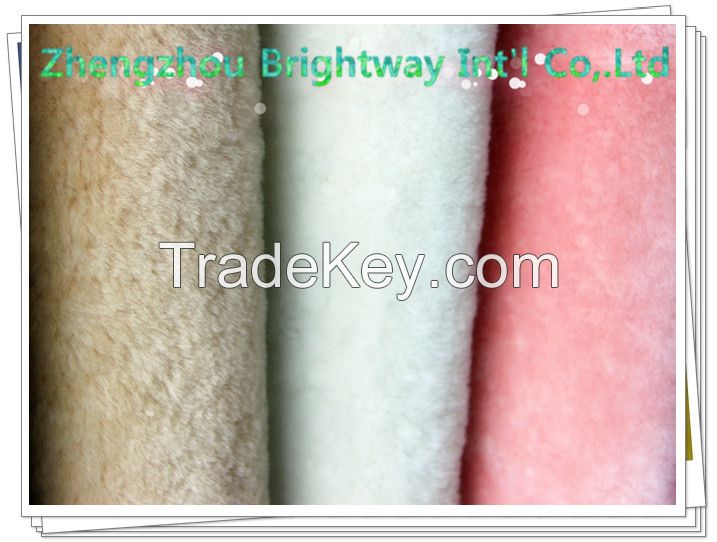 sheepskin material for garment and shoe collar