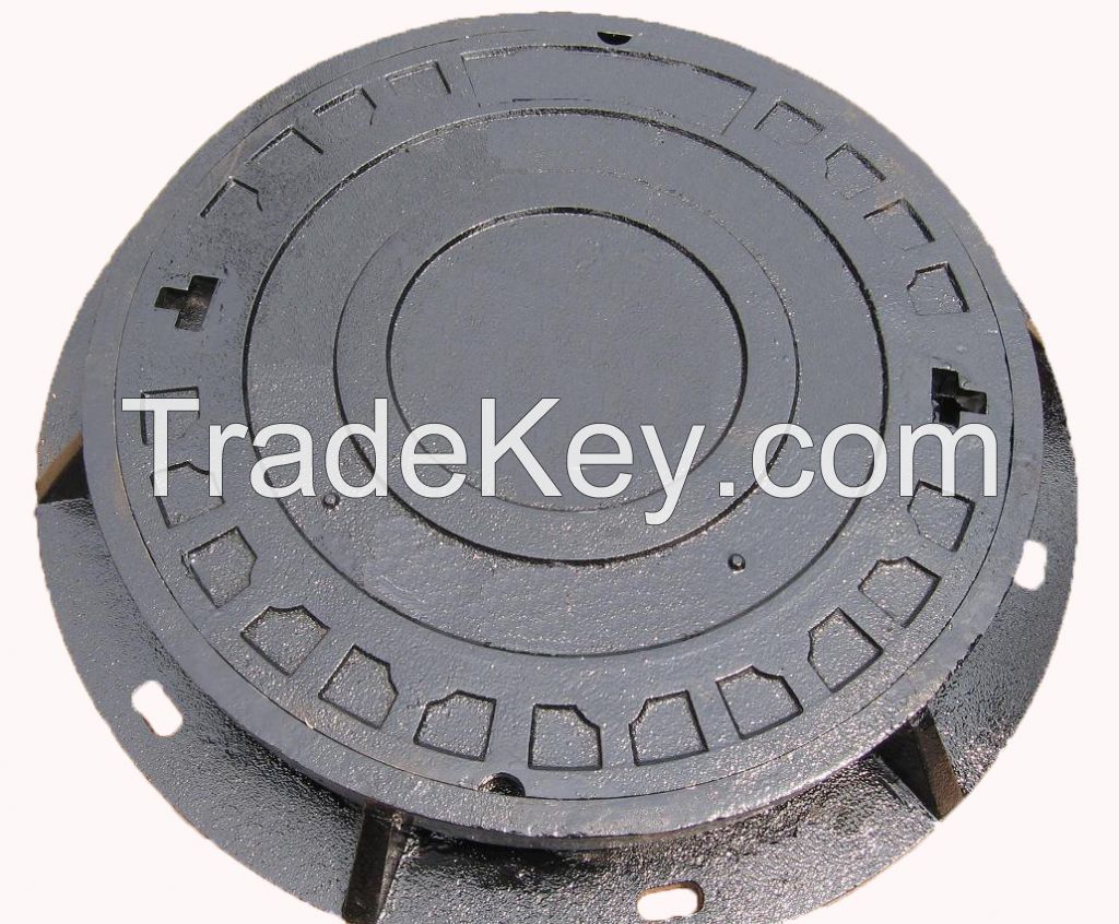 grey iron round manhole cover