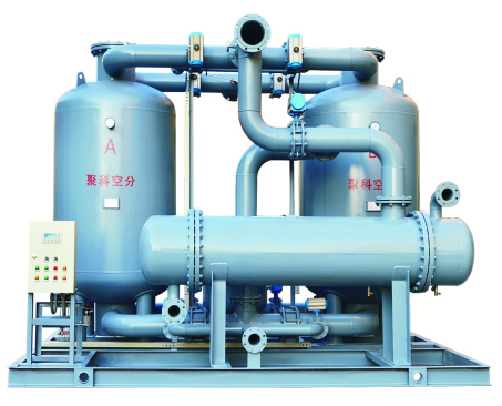 waste heat regeneration compressed air dryer