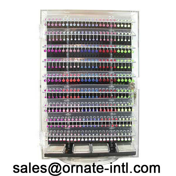 Hotsale bespoke bodyjewelry display case, body jewelry display cabinet.