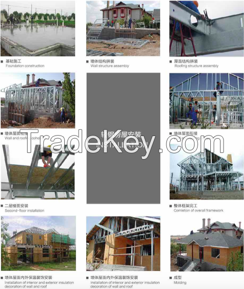 Chinese Cheap Light Steel Frame House