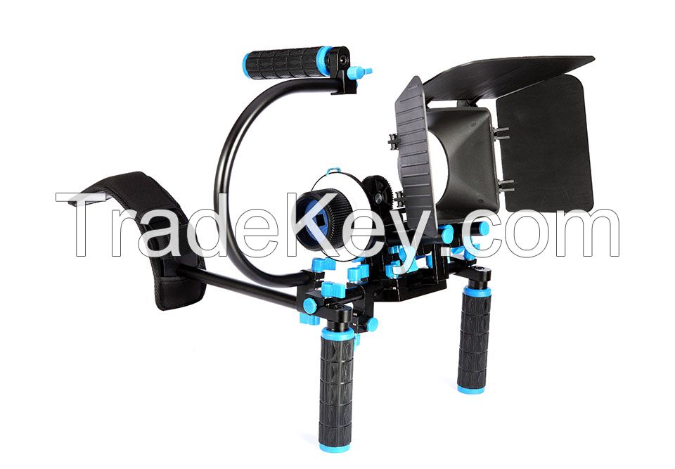 DSLR camera shoulder bracket