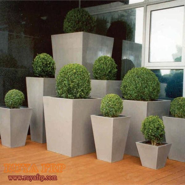 Fiberglass Flowerpot For Garden