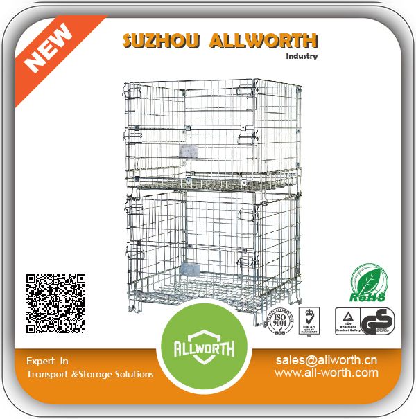 Euro-style Storage Cage/ Wire Mesh Container