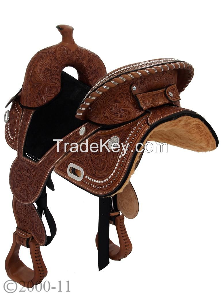 10.5&quot; Circle Y Tammy Fischer Treeless YOUTH Barrel Racing Saddle 1310Y