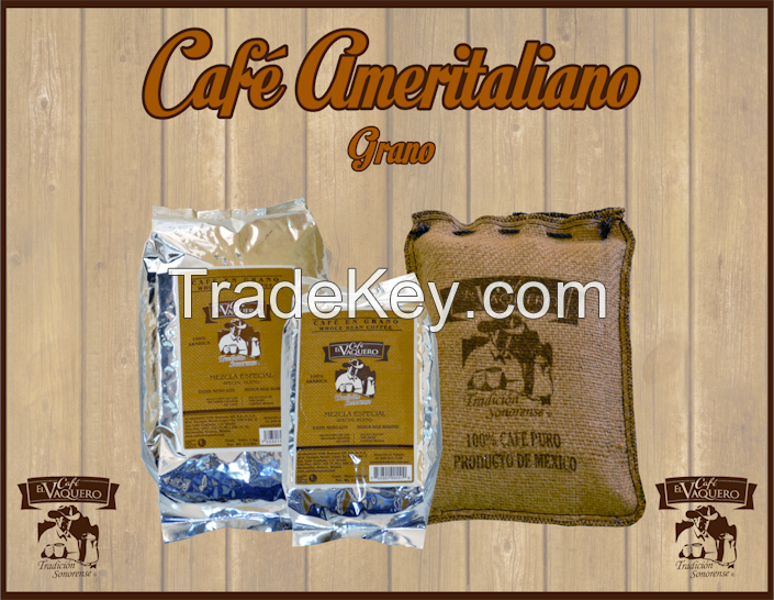 Kafeson - Ameritaliano; 100% Arabica Blend Whole Bean Coffee or Ground