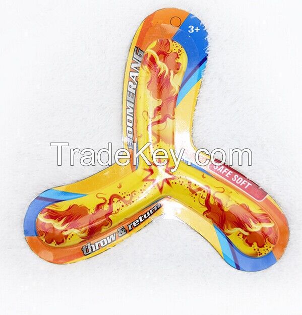 PU foam flying disc frisbee boomerang sport toy for wholesale