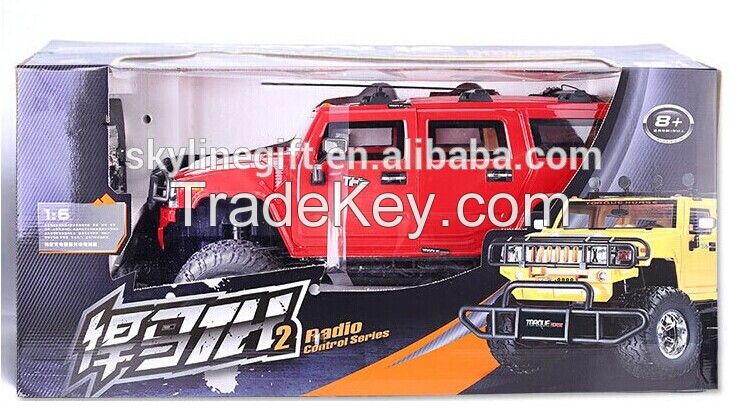 1:6 scale 9rc cars channel wireless hummer car with flash light and door open