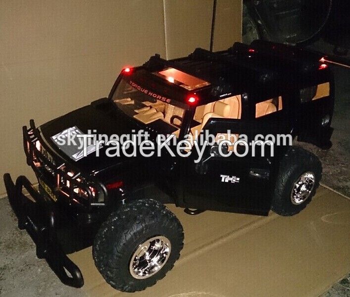 1:6 scale 9rc cars channel wireless hummer car with flash light and door open