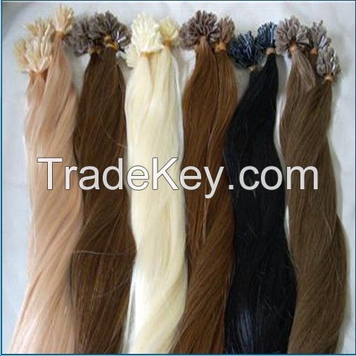 cheap high quality 5a grade 100% human hair virgin  pre- bonded hair s