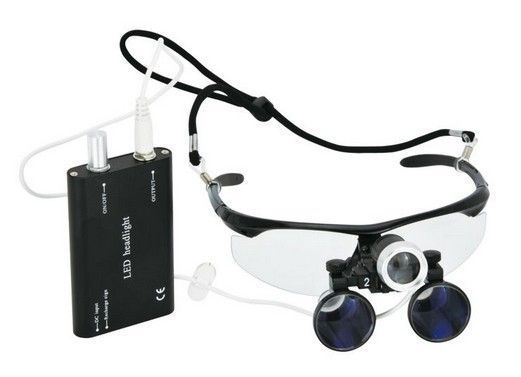 Dental Loupes(2.5X-Black)+Led Headlight