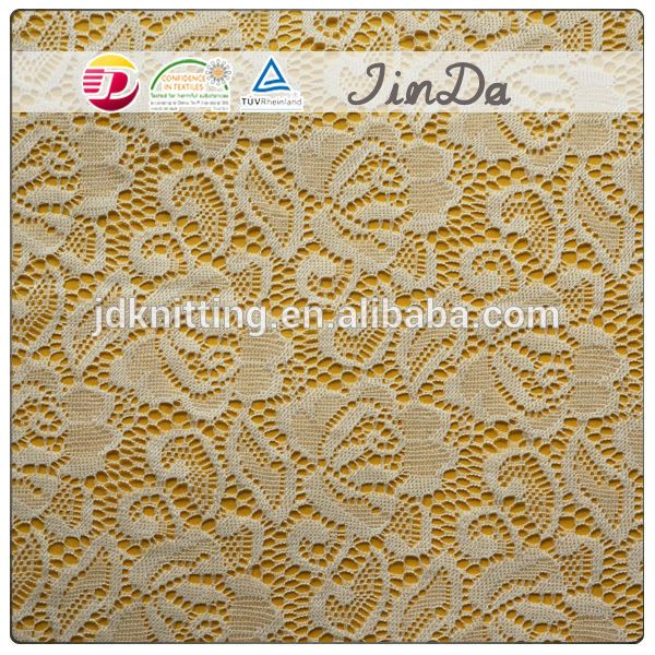 Fancy nylon colorful nice flower embroidery lace fabric design for dre