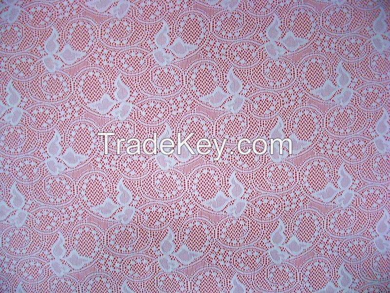 White graceful style Changle made lace fabric for wedding gown sexy