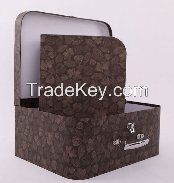 customized handle suitcase box,paperboard pringting box,accept customized