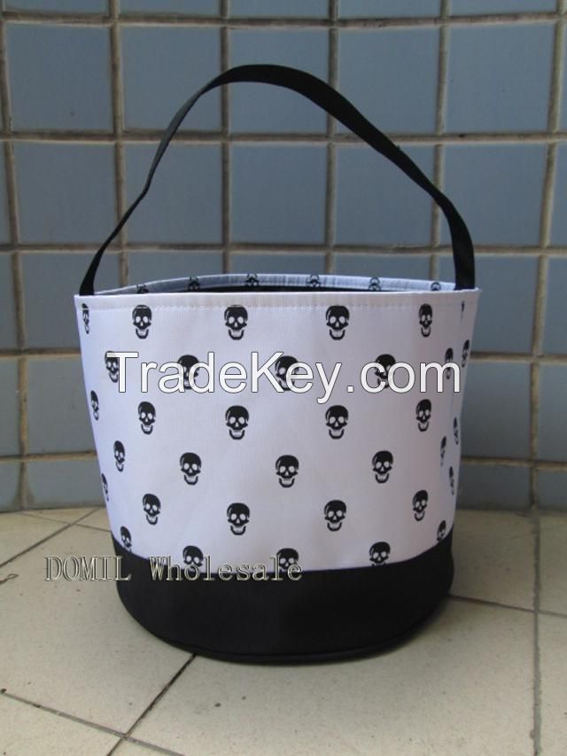 Special And Lovely Skull Printing Microfiber Halloween Holiday Bucket