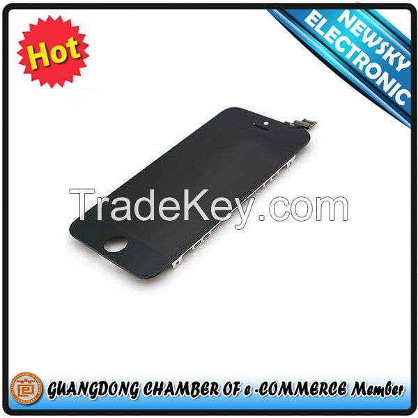 LCD Lens Touch Screen Display Digitizer Assembly Replacement for iPhone 5 Black