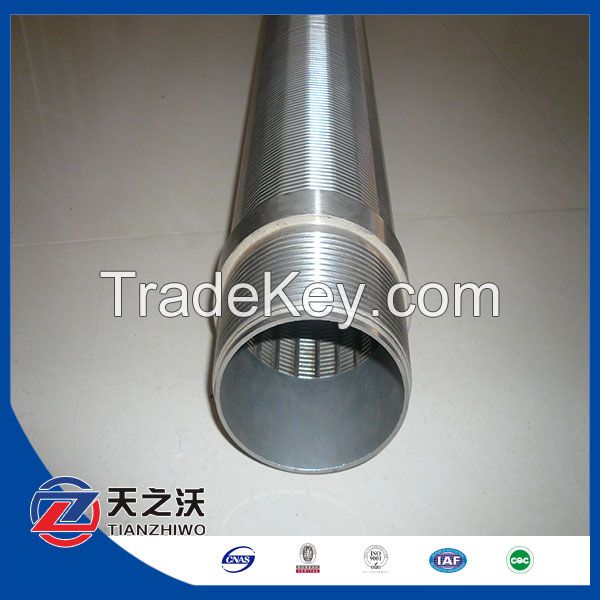 thread Stainless steel wedge wire screen 