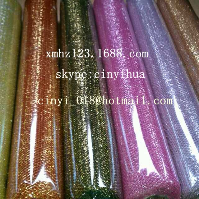 Metallic Hat Net ï¼honeycomb mesh, Metallic Mesh Fabric For Gift Packing