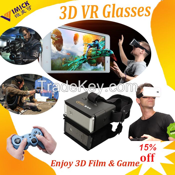 Hot sale VR 3D headset glasses for smart phone and 3D game