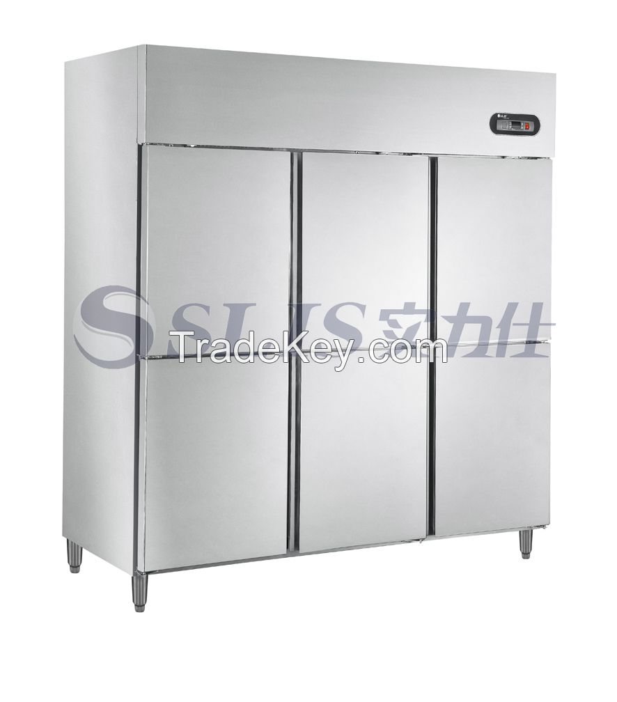 Vertical Stainless Steel Commercial Refrigerator with touch controller