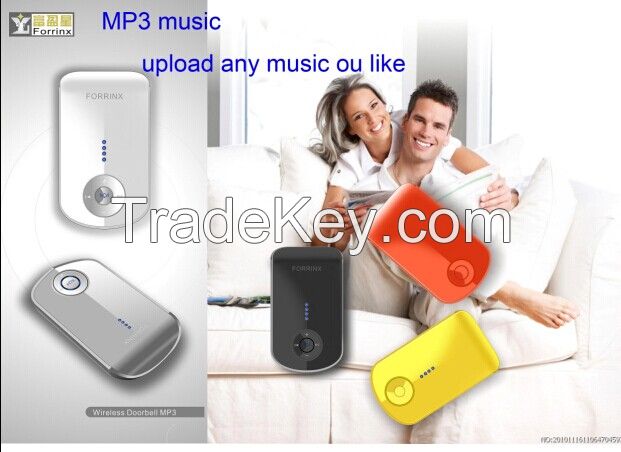 Forrinx Long range musical Wireless doorbell IP44 Waterproof mp3 doorbell barking mp3