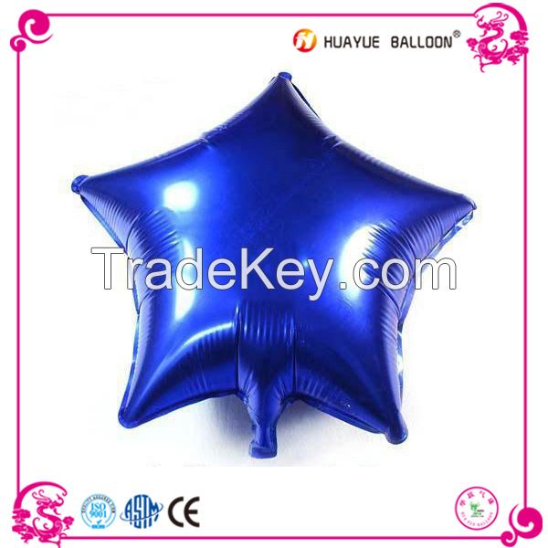 18 inch star shaped promotional aluminum foil balloons