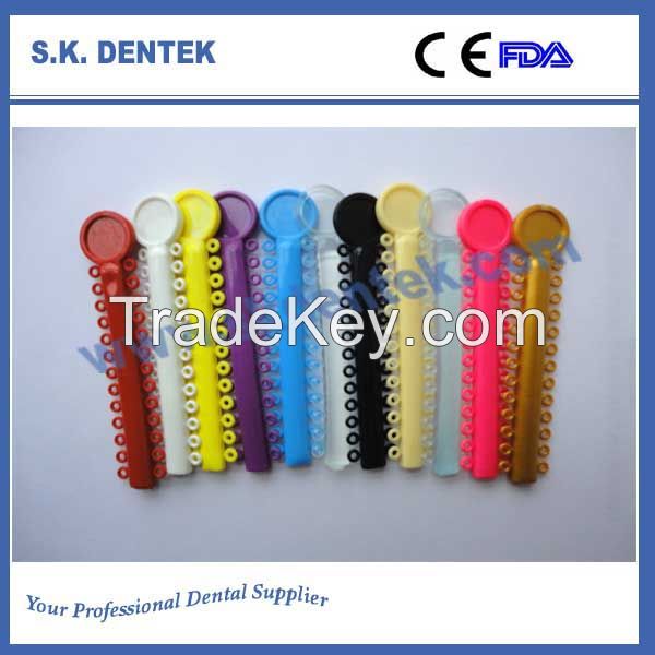 Dental orthodontic Ligature Tie orthodontic elastomerics ligatures elastic ligature o ring