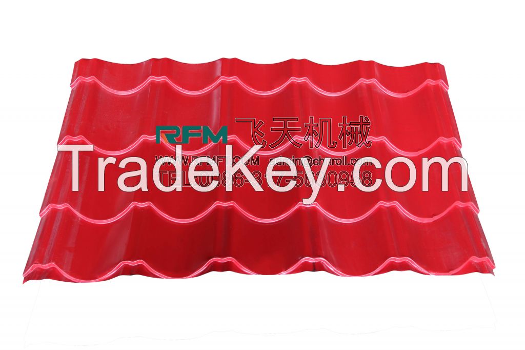 828 Full Automatic Glazed Tile Roll Forming Machine