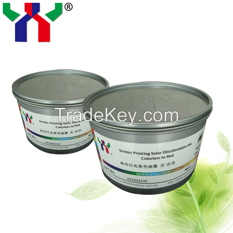 Screen Printing  Solar Discoloration Ink