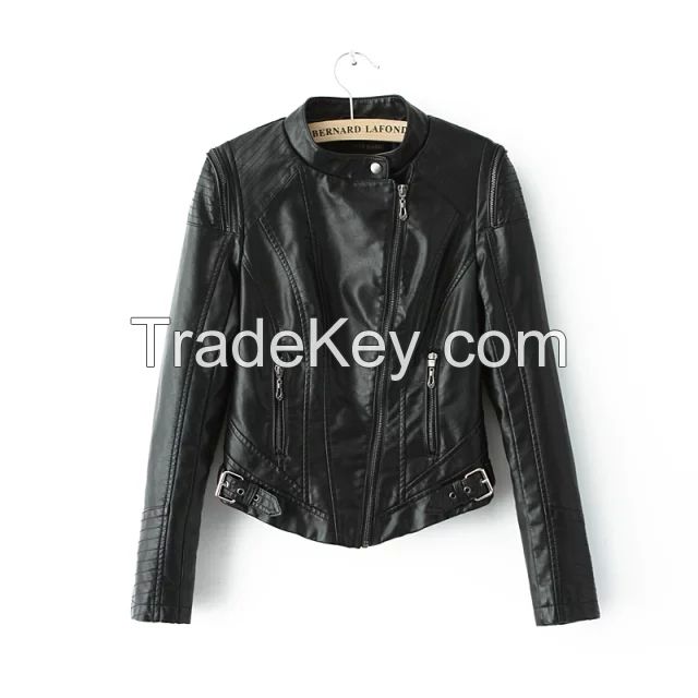 Ladies Faux Leather Jacket