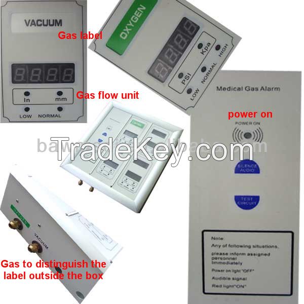 Medical gas alarm system for medical gas pipeline system