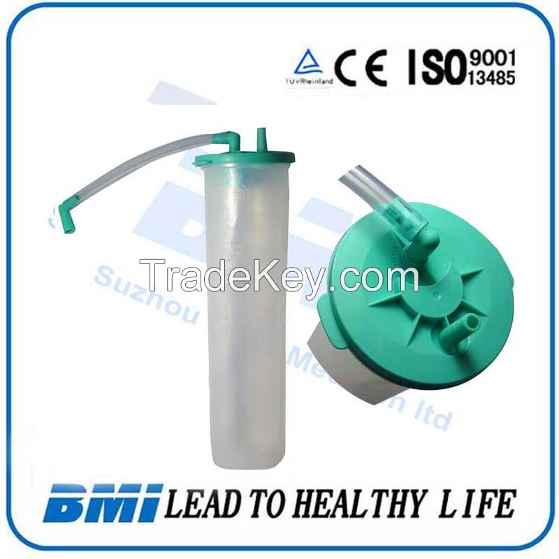 CE wall mounted Medical Suction canister;suction jar;suction bottle us