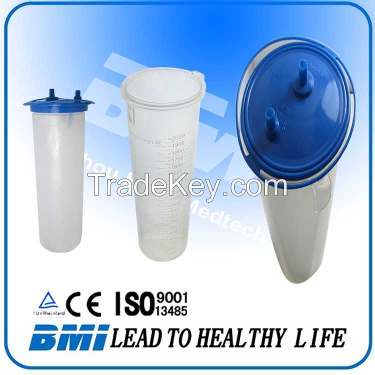 CE wall mounted Medical Suction canister;suction jar;suction bottle us