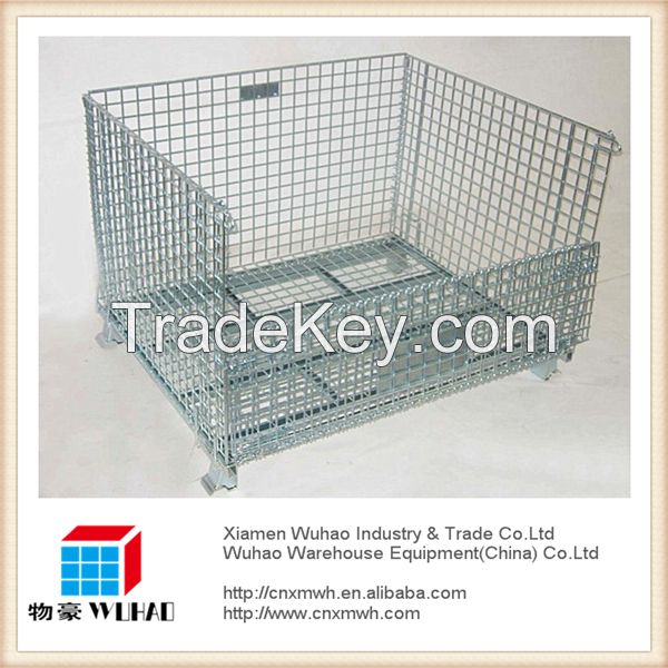 industrial stackable storage  wire mesh container