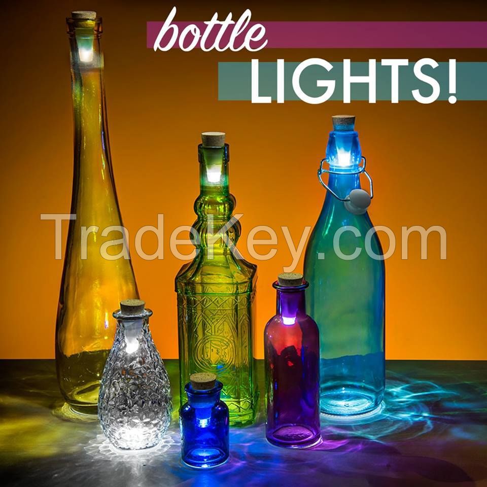 USB RECHARGEABLE DECORATIVE LED BREATHE BOTTLE CORK LIGHT WINE BOTTLE CAP STOPPER