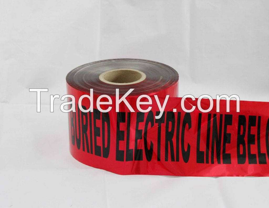 SGS Approved AL Foil Underground Detectable Caution Tape for Pipeline Detectable Caution