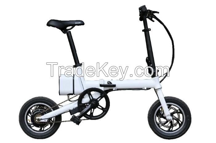 36V 5.2Ah Lithium 12&quot; Foldable Mini E Bike with F &amp; R Disc Brakes for Sale