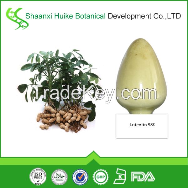 Pure Natural Peanut Shell Extract Luteolin Powder 98% Luteolin