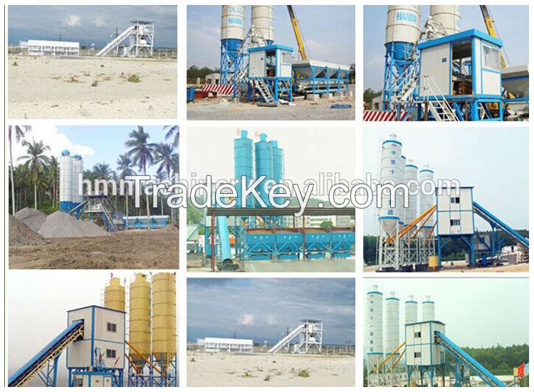 Factory price HZS50 concrete batching plant