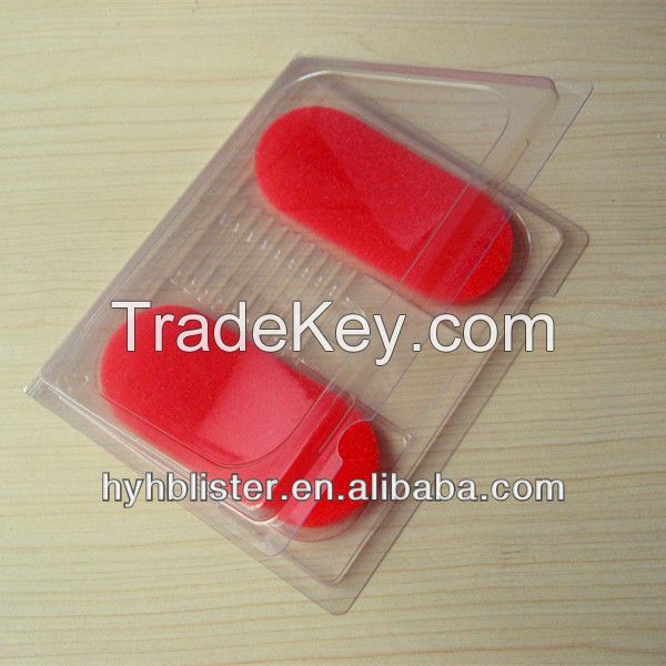 Plastic blister clamshell packaging box