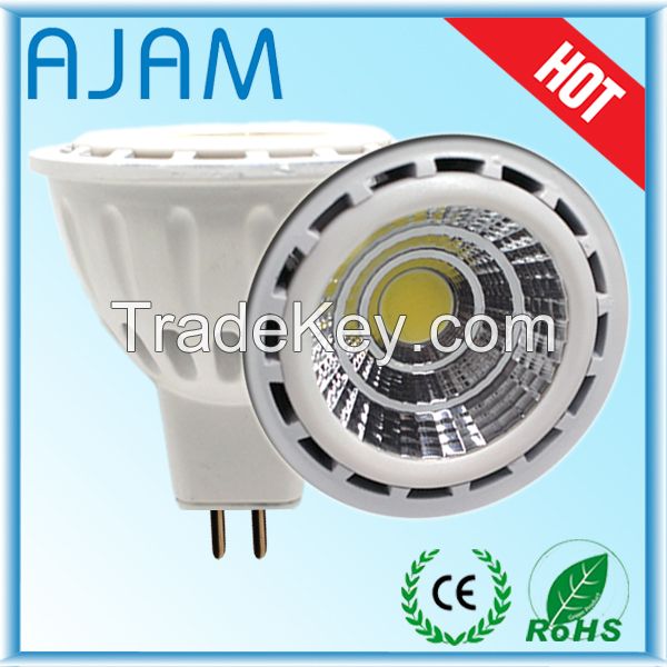 Factory price cob gu10 mr16 7w led spotlight