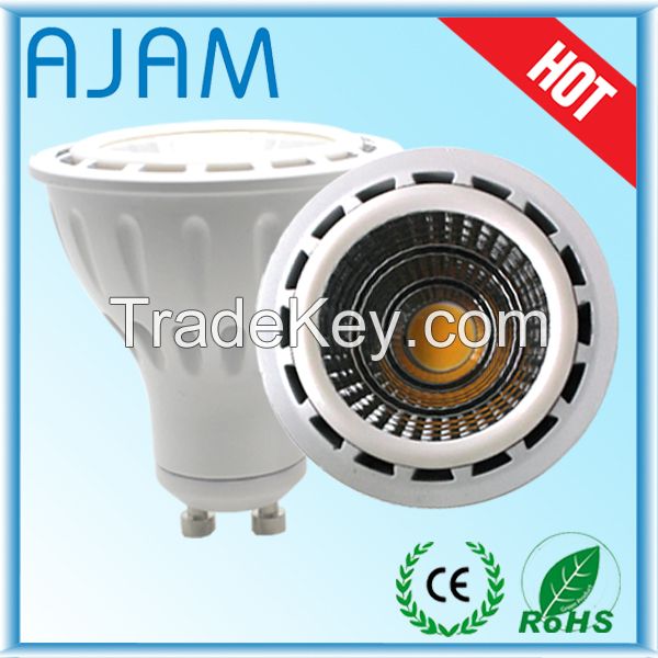 Factory price cob gu10 mr16 7w led spotlight