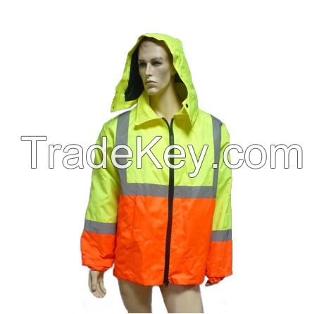 Safety coat /parka/Jacket with pp cotton,pockets,waterproof