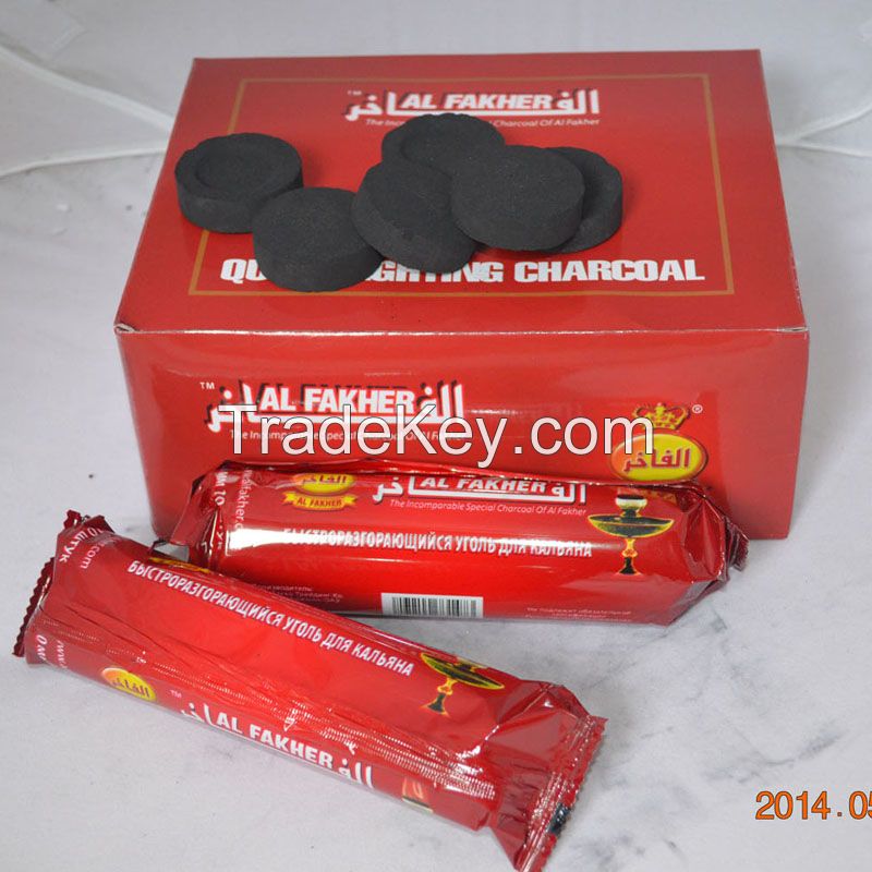 Round hookah shisha charcoal