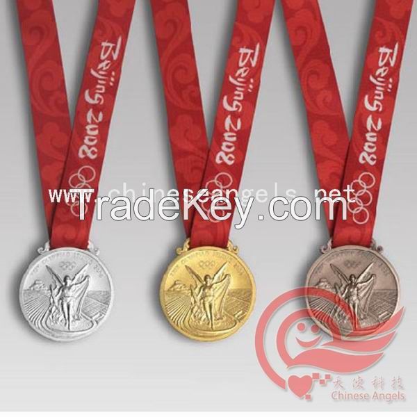 custom 3D medal,solid metal sports medal factory