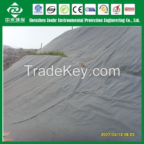 geomembrane for landfill;hdpe/ldpe/lldpe/pvc/eva geomembrane