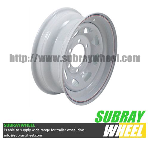 Painted Steel Trailer Wheels