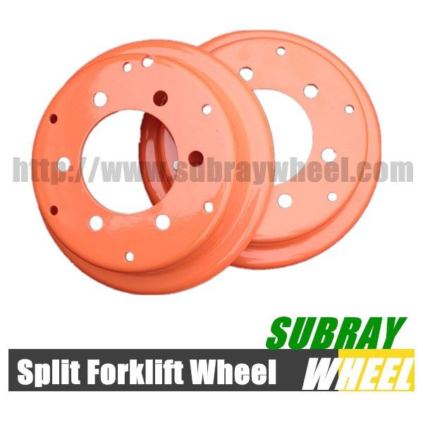 3 Wheel electric forklift wheel solid tire rim